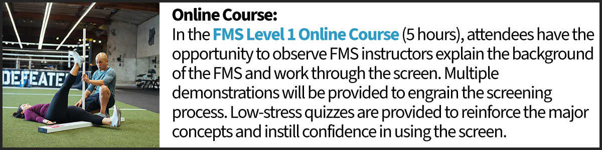 FMS Level 1 Course Banner
