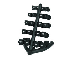 Compact Dumbbell Storage Rack with Dumbbells