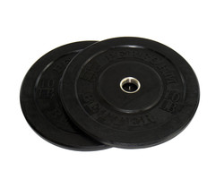 First Place Black Rubber Bumper Plates - Main Image